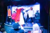 A performer on stage during Week 5 of The Clash of Titans All Stars at The Menagerie in Downtown Riverside on Sept 3